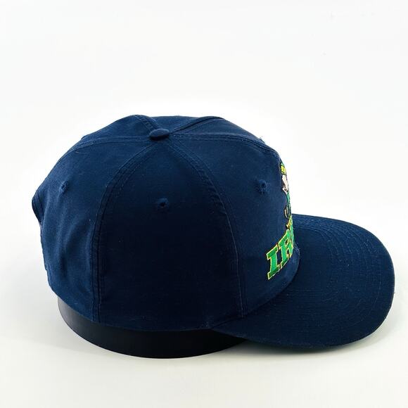 Vintage NOTRE DAME Fighting Irish Hat Cap SnapBack Script Leprechaun Twill NCAA - Picture 6 of 9